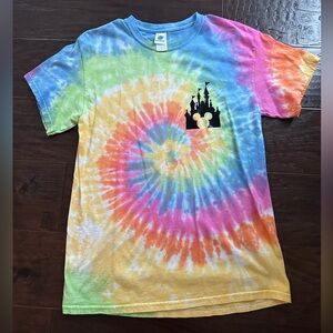 Tie Dye Disney Castle Tee